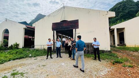 SỞ CÔNG THƯƠNG TỈNH LẠNG SƠN KHẢO SÁT, LÀM VIỆC VỀ TÌNH HÌNH THỰC HIỆN CÁC DỰ ÁN ĐẦU TƯ XÂY DỰNG CHỢ TRẤN YÊN VÀ CHỢ HƯNG VŨ