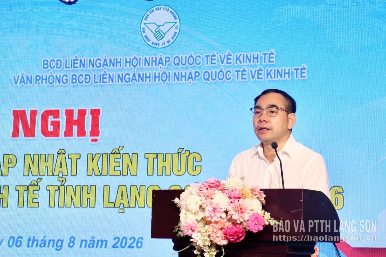 Lãnh đạo Sở Công Thương phát biểu